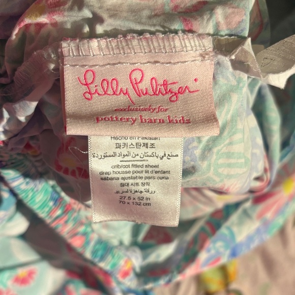 2 Pottery Barn Kids’ Floral Crib Sheets, EUC - Picture 3 of 7